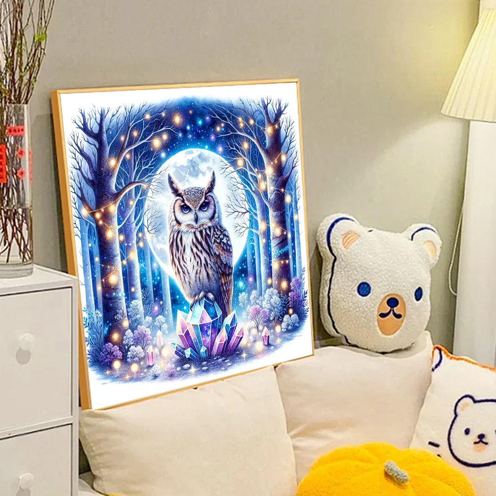 Full Round Diamond Painting 40*40cm - Owl