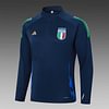Joyfball 2024/2025 Italy Half-Pull Training Suit Royal Blue Soccer Shirt