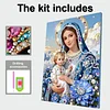 (Pre-Framed)Virgin Mary-Special Shape Diamond Painting Kit(30x40cm)