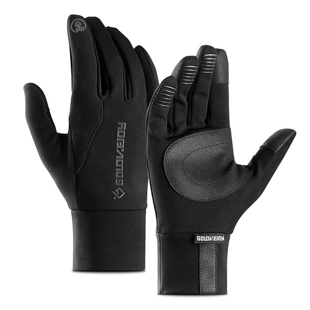 

Ski Gloves Winter Outdoor Running Sports Thermal Fleece Touchscreen Gloves, Black, 501 Original
