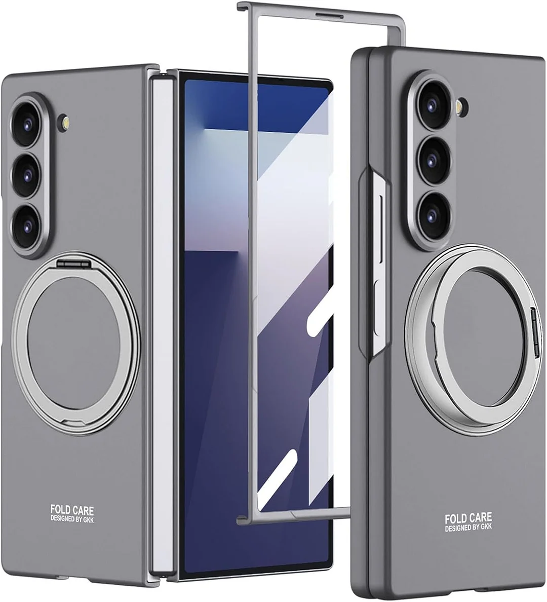 Compatible with Samsung ZFold7/6 mobile phone case 5/4 external 360 rotating bracket magnetic wireless charging ultra-thin protective cover