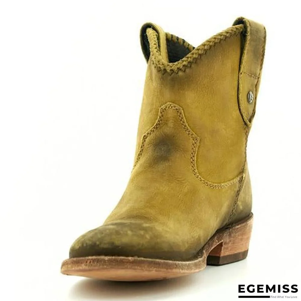 Chunky Heel Women Ankle Martin Boots | EGEMISS