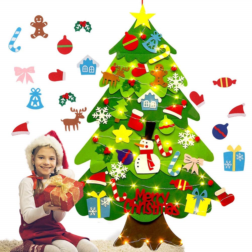 

Felt Christmas tree Childrens puzzle handmade DIY felt Christmas tree, 501 Original