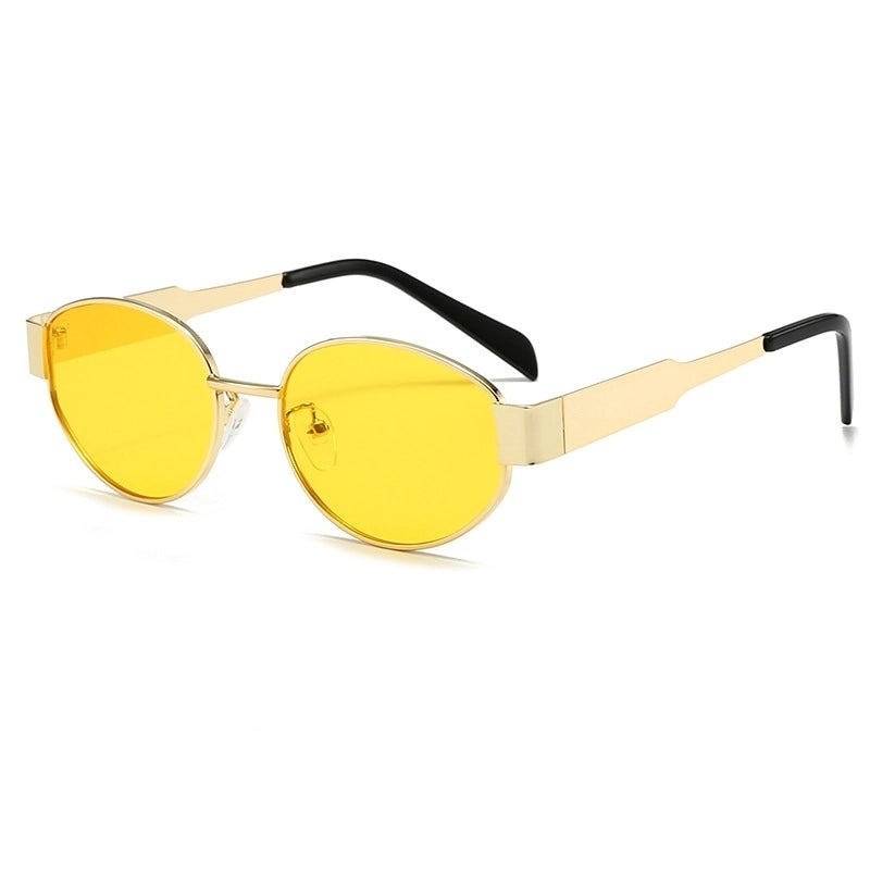 Basic Lady Minimalist Geometric Ac Oval Frame Full Frame Glasses