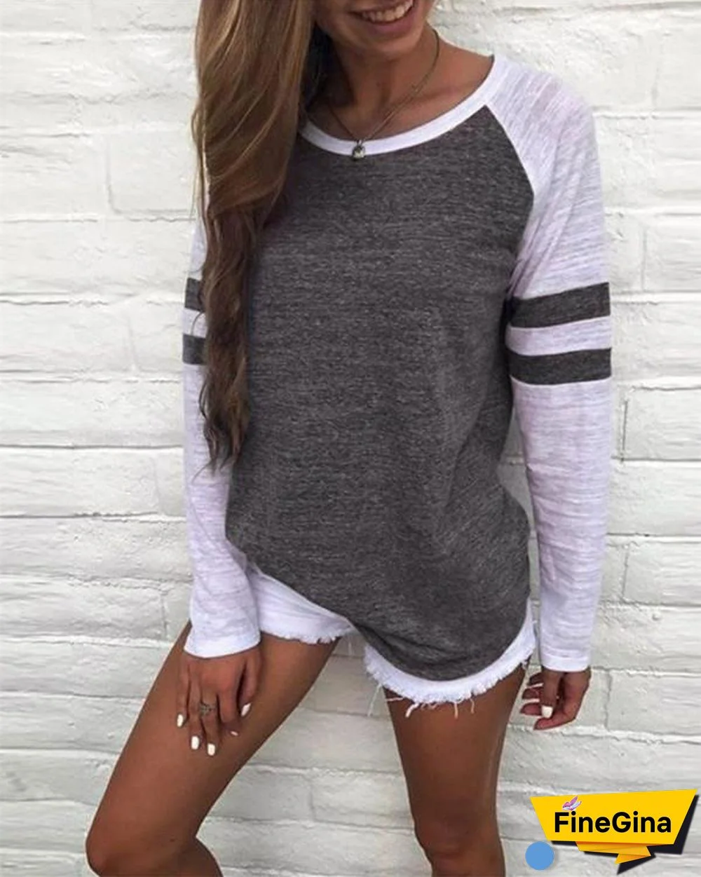 Plus Size Multi-color Tops Holiday Fall Daily Casual Blouse