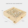 Balancing 3D Wooden Maze for Focus Development, Educational Interactive Hand-Eye Coordination Training