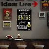 When life gives you lemons just add vodka - Metal Tin Signs(8*12Inch/12*16Inch) - Bar