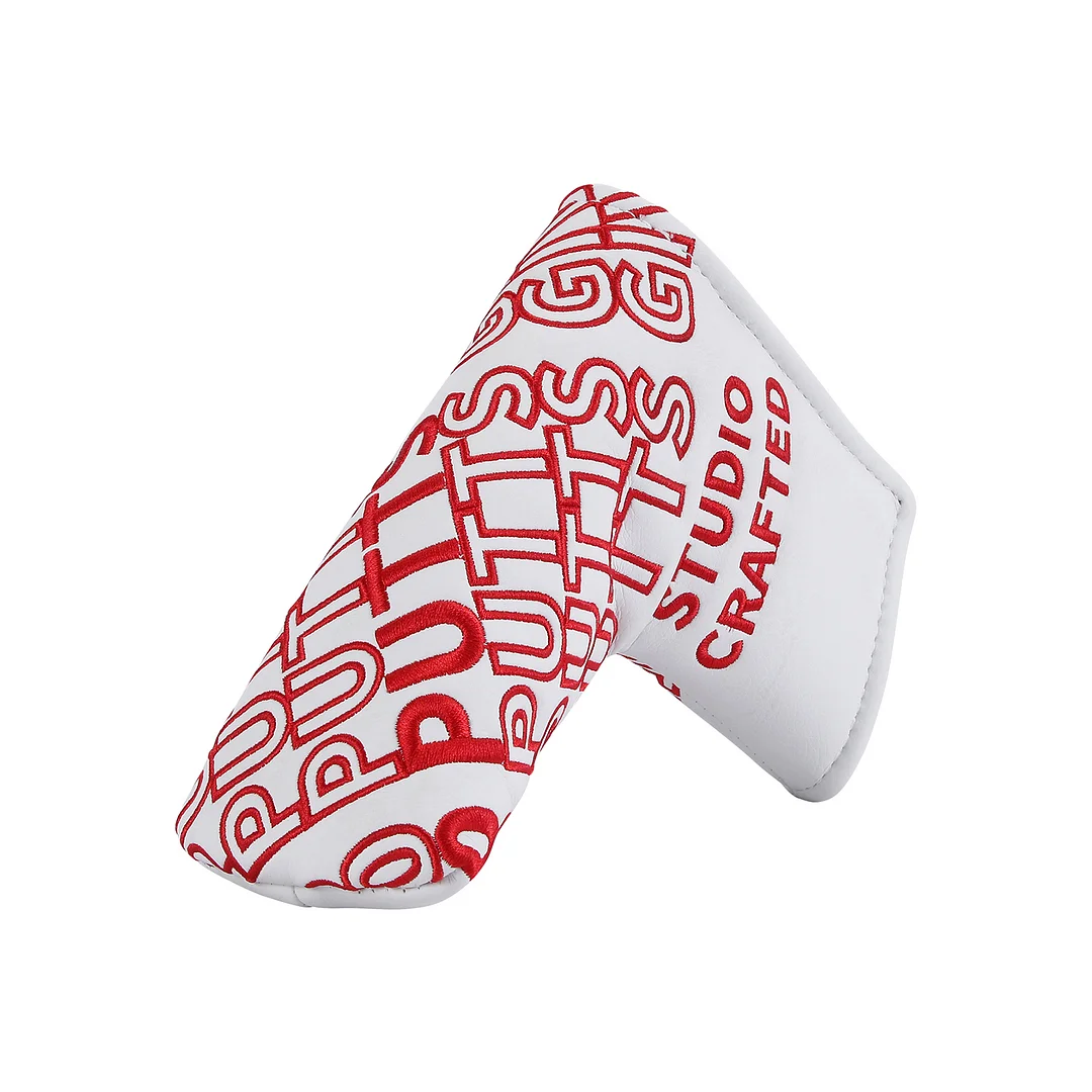 0 Putts Given White Golf Blade Putter Cover Studio Crafted]