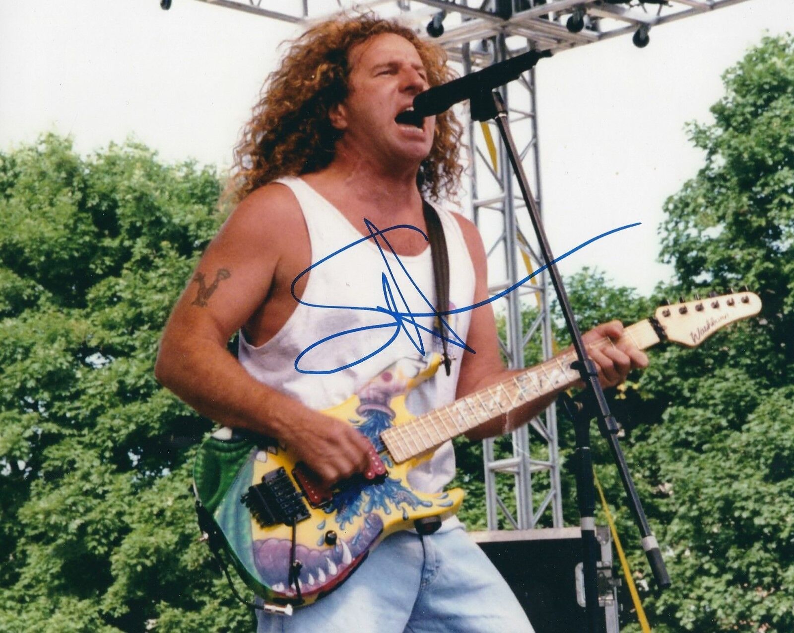 SAMMY HAGAR SIGNED 8x10 Photo Poster painting - UACC & AFTAL RD AUTOGRAPH