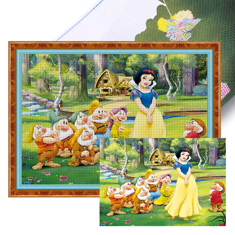 【Mona Lisa Brand】Disney Snow White 11CT Stamped Cross Stitch 90*66CM