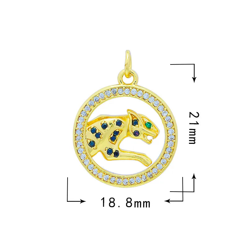 1 Piece 18*20.5mm 19*33mm Copper Zircon Star Moon Heart Shape Pendant