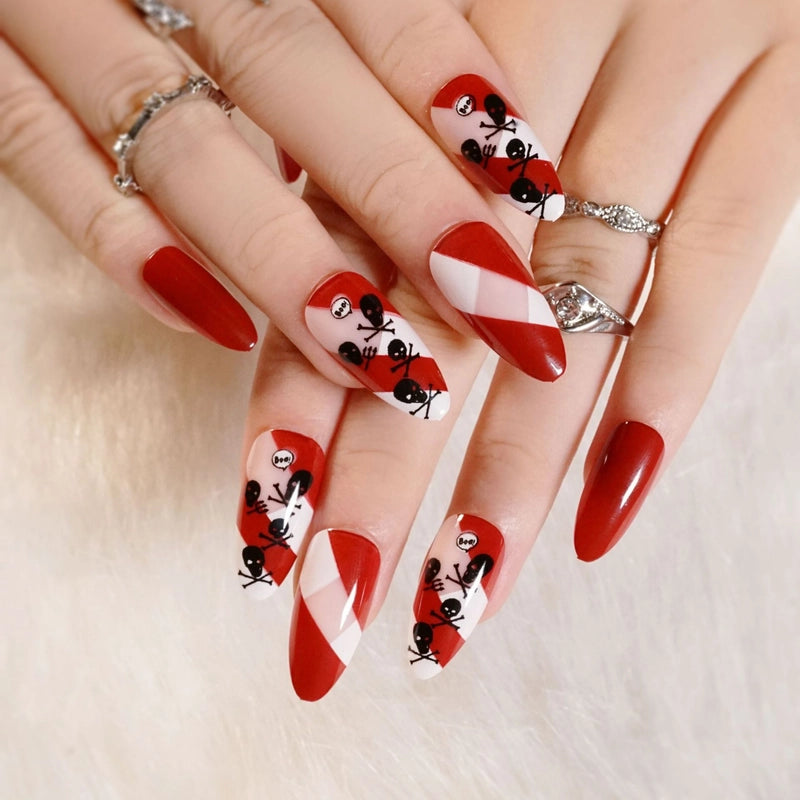 Halloween Cool Style Blood Stains Press-on Nails 1 Set