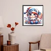 Diamond Painting-DIY Full Round Drill US Flag Star Gnome