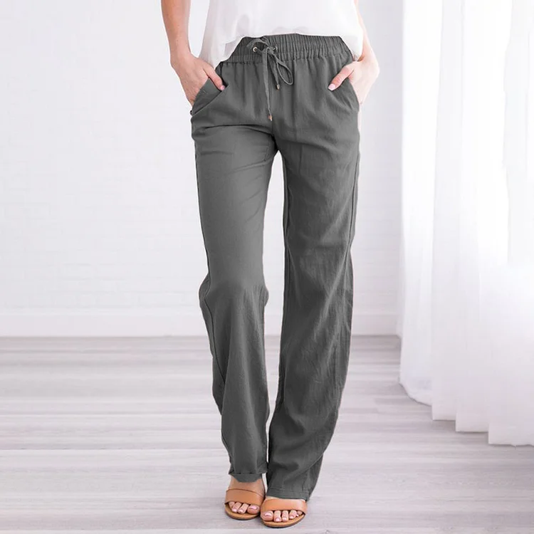 Women's Solid Color Casual Pants