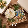 2pcs/set DIY Diamond Painting Double-Sided Suncatcher Hanging Ornament, Crystal Pendant Home Decor Set