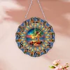 DIY Beach Coconut Tree Diamond Painting Special Shape Hanging Clock