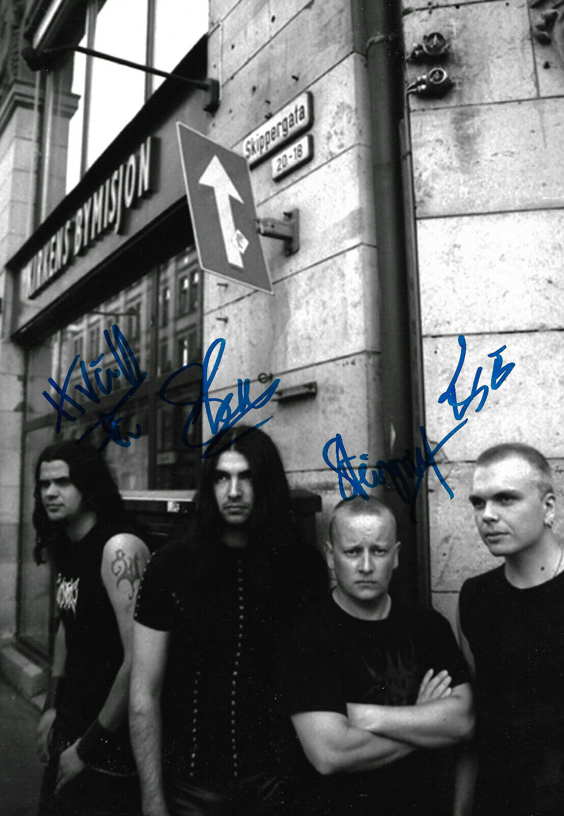 Vreid Band signed 8x12 inch Photo Poster painting autograph