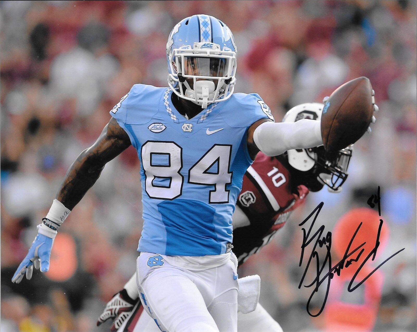 BUG HOWARD HAND SIGNED NORTH CAROLINA TAR HEELS 8X10 Photo Poster painting W/COA