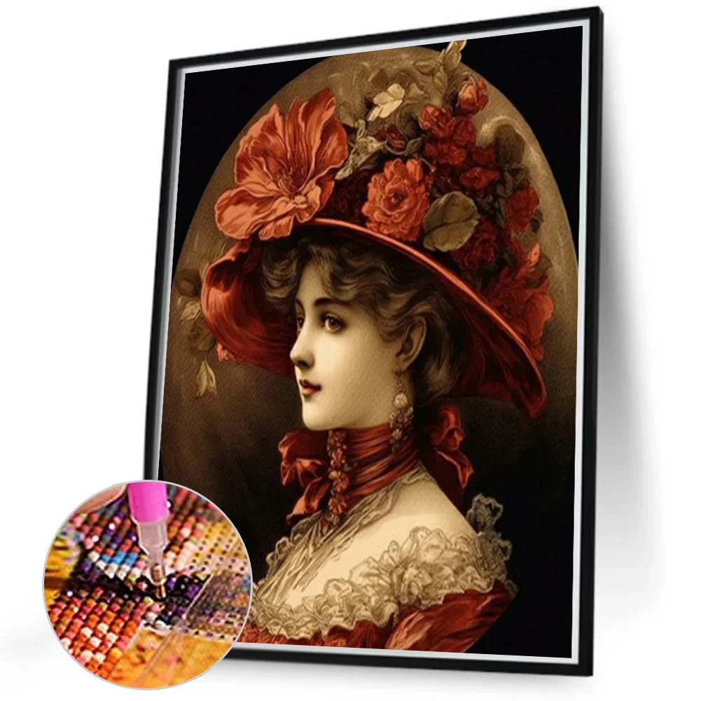 Diamond Painting - Full Round Drill - Flower Beauty(Canvas|40*50cm)