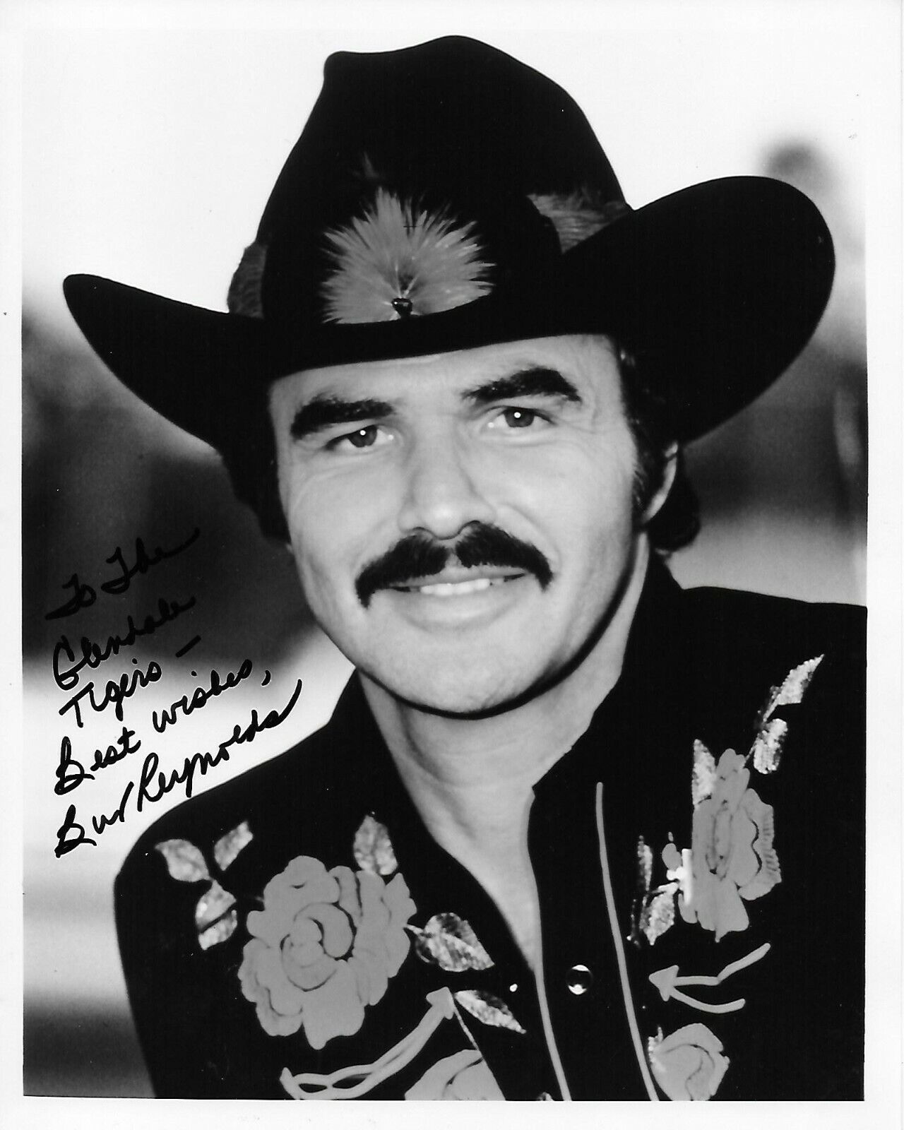 Burt Reynolds Original Autographed 8X10 Photo Poster painting