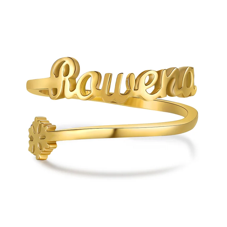 Name Ring Personalized 1Name Adjustable Rings