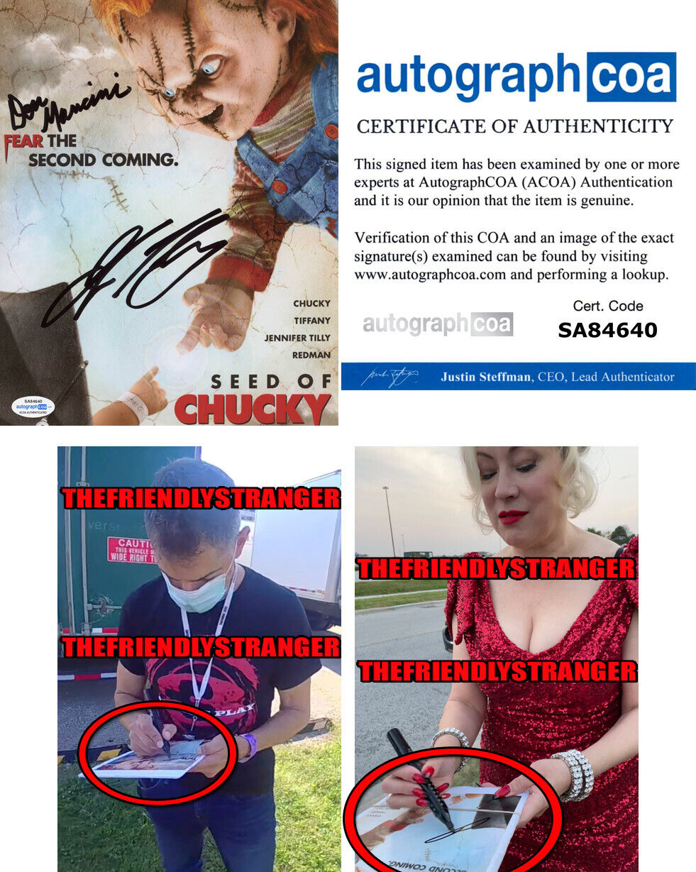 JENNIFER TILLY & DON MANCINI signed SEED OF CHUCKY