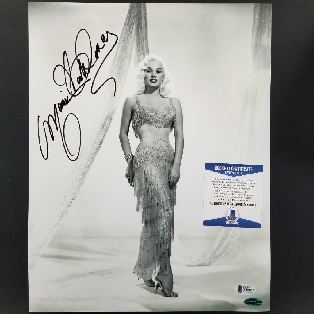 Mamie Van Doren signed 11x14 Photo Poster painting #7 Actress Playboy Autograph~ Beckett BAS COA