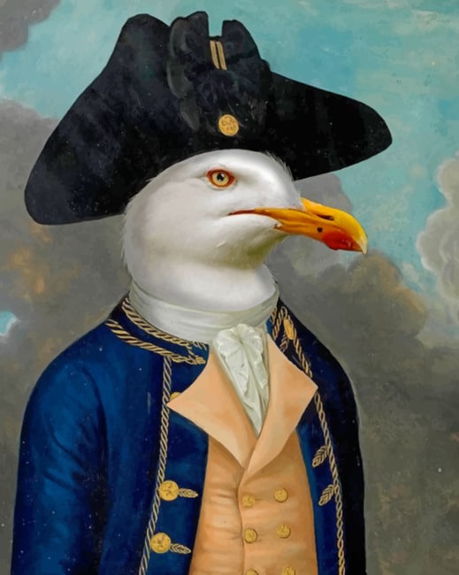 

Captain Seagull – Paint By Numbers - 40*50CM, 501 Original