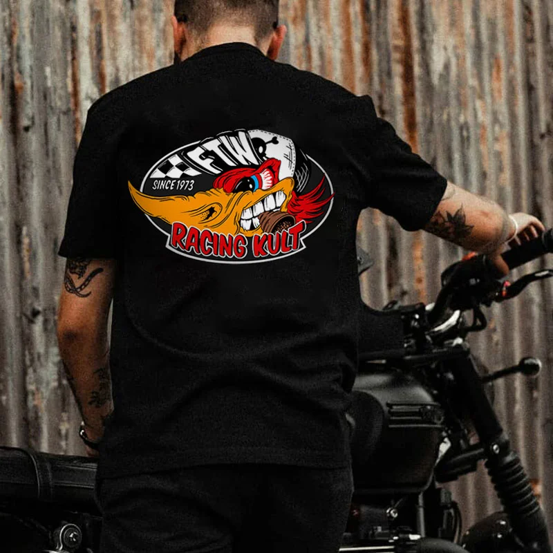 FTW RACING KULT Hot Rod Bird Print Men's T-shirt