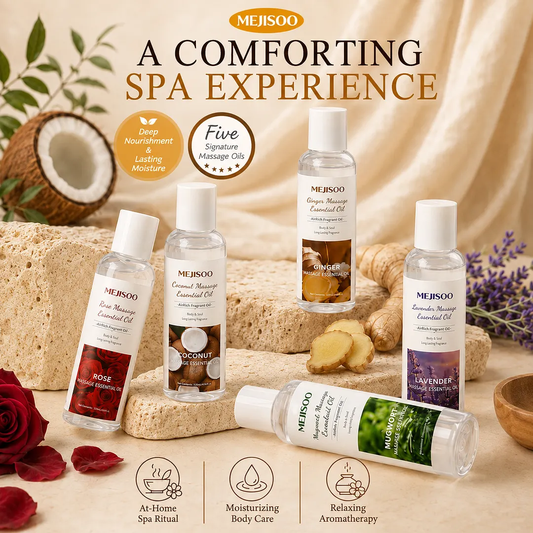 Couples Night-in Massage Oil &ndash; 120ml Rose, Lavender & Ginger Scents