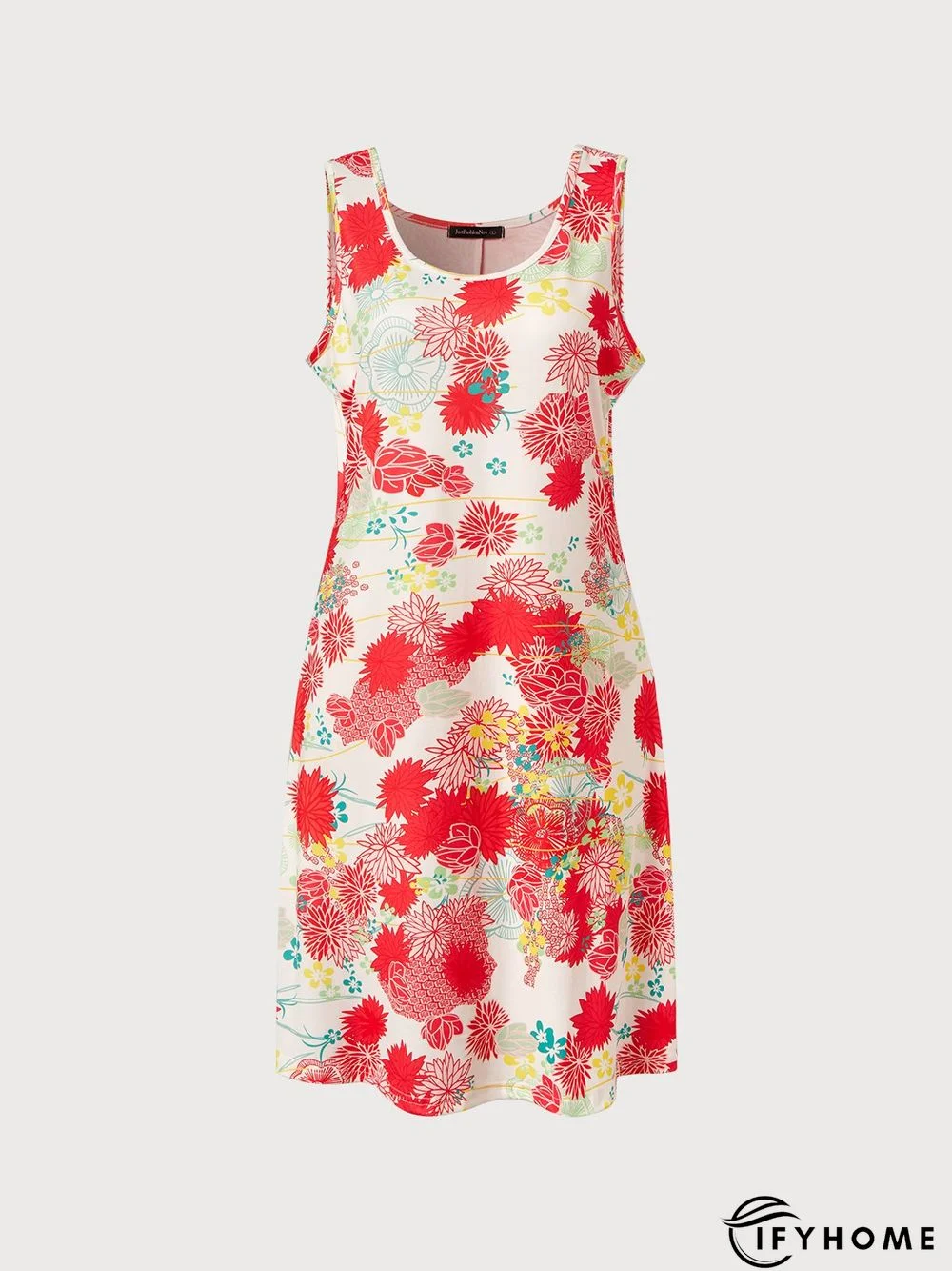 Vacation V Neck Loosen Sleeveless Knitting Dress | IFYHOME