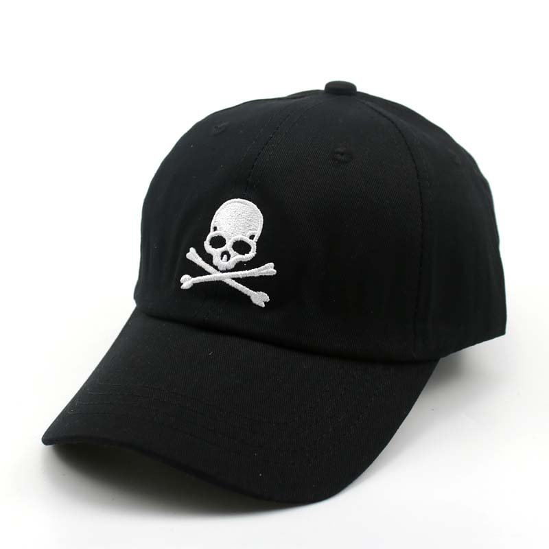 Personalized Skull Embroidery Mens Casual Summer Cap -  UPRANDY