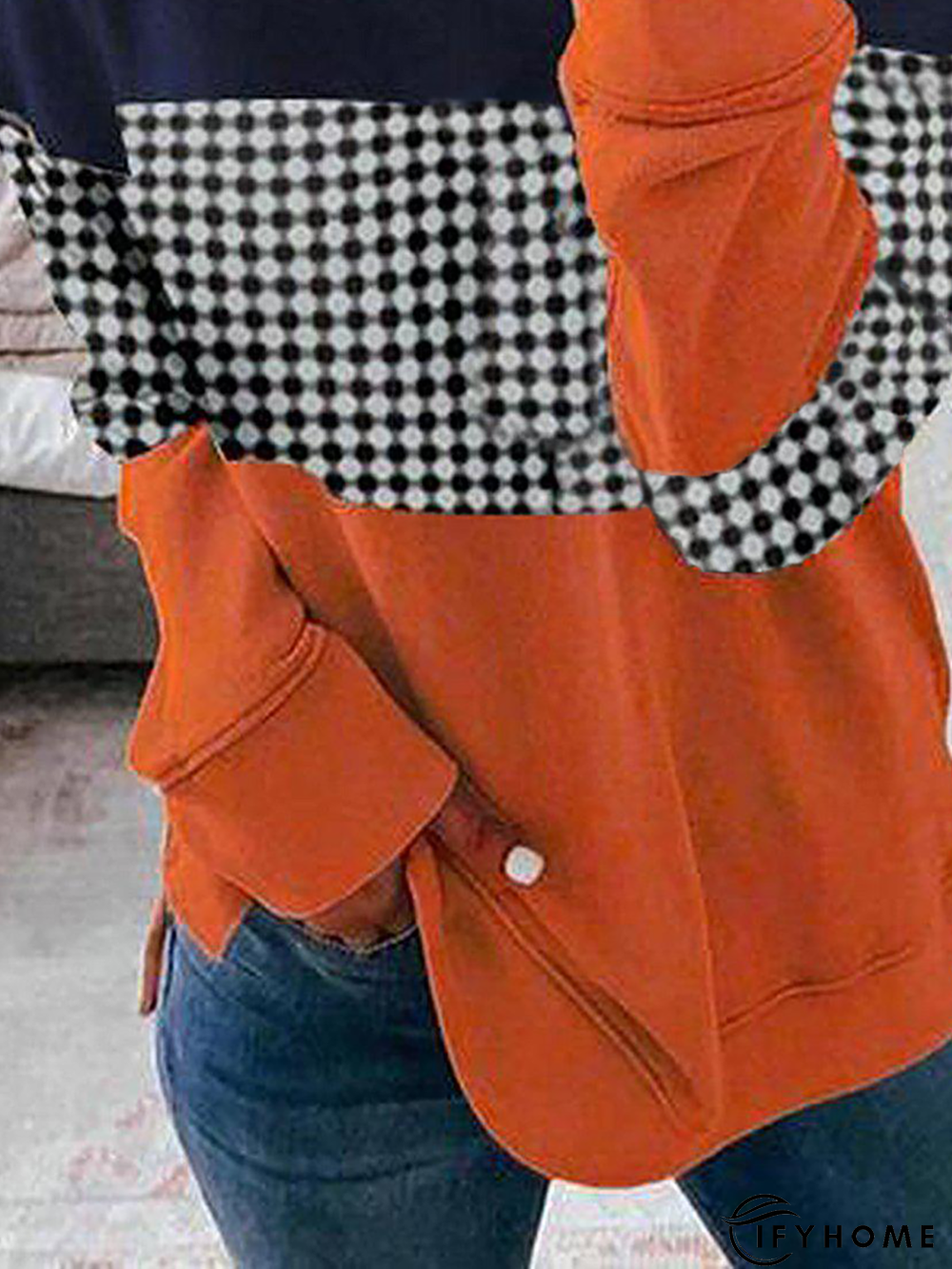 Casual Color Block Sweatshirt | IFYHOME
