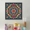 Mandala-14CT Stamped Cross Stitch 40*40cm/15.75*15.75in