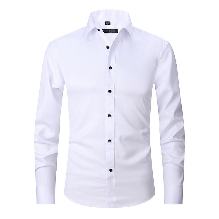 Stretch Anti-wrinkle Shirt -White