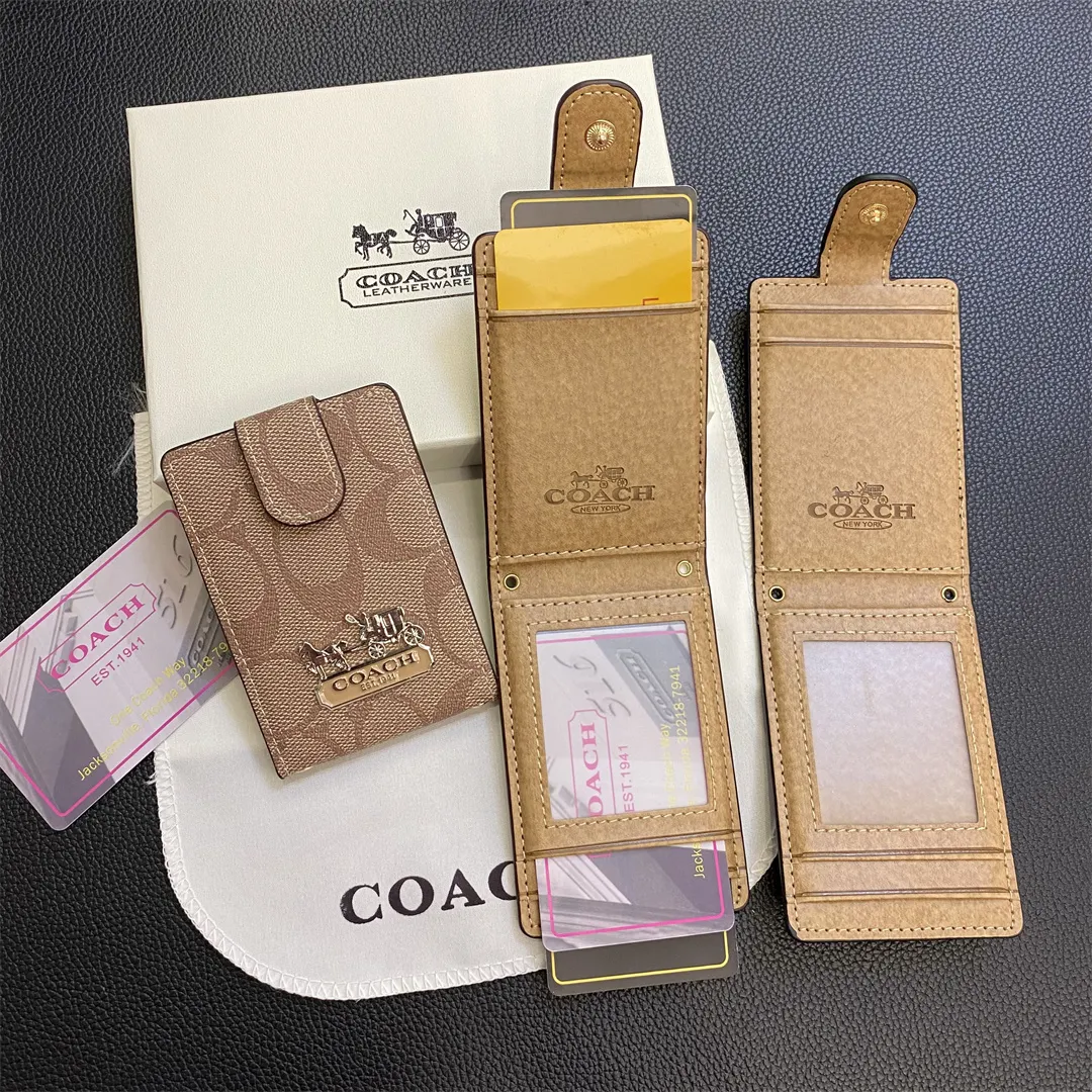 Luxury Coach Wallet Card Holder Crossbody Adjustable Long Drawstring Backpack Style
