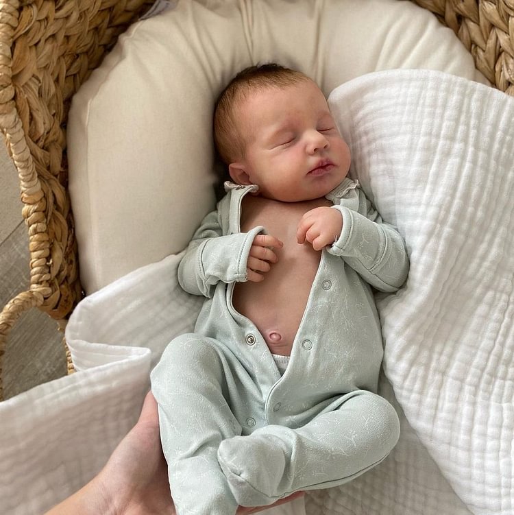 [Heartbeat Dolls]20" Real Lifelike Soft Silicone Soft Weighted Body Reborn Sleeping Newborn Rebornartdoll® Rebornartdoll®