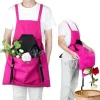 💖Mother's Day Hot Sale 49%OFF🌺Cross Back Gardening Apron With Deep Kangaroo Release Pockets
