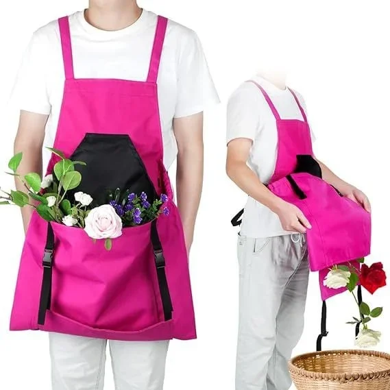 💖Mother's Day Hot Sale 49%OFF🌺Cross Back Gardening Apron With Deep Kangaroo Release Pockets