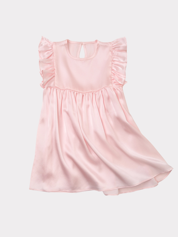 Silk Dress For Kid Princess Sweet Style-Real Silk Life