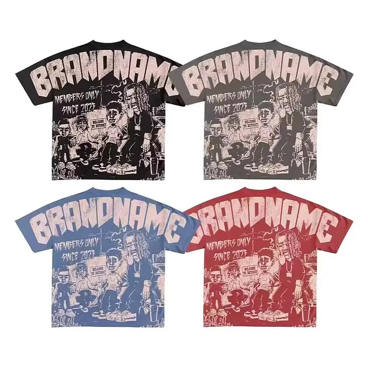 Men's Streetwear Graphic Tee Oversized Fit T - Shirt
