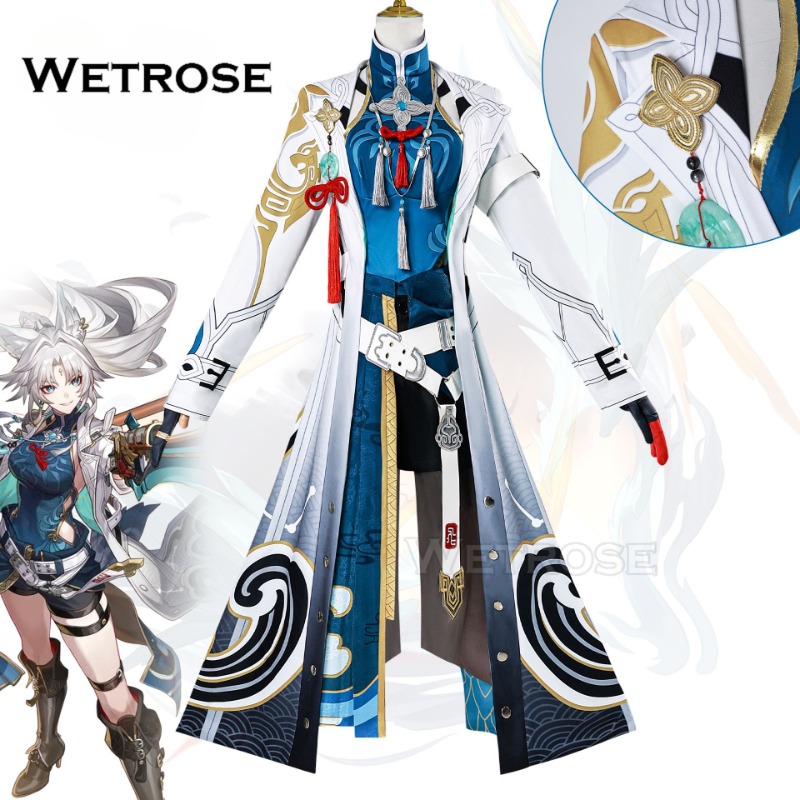 [Wetrose] In Stock R Feixiao Honkai Star Rail Cosplay Costume Wig Full Set