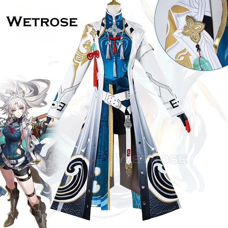 【Wetrose】In Stock R Feixiao Honkai Star Rail Cosplay Costume Wig Full Set