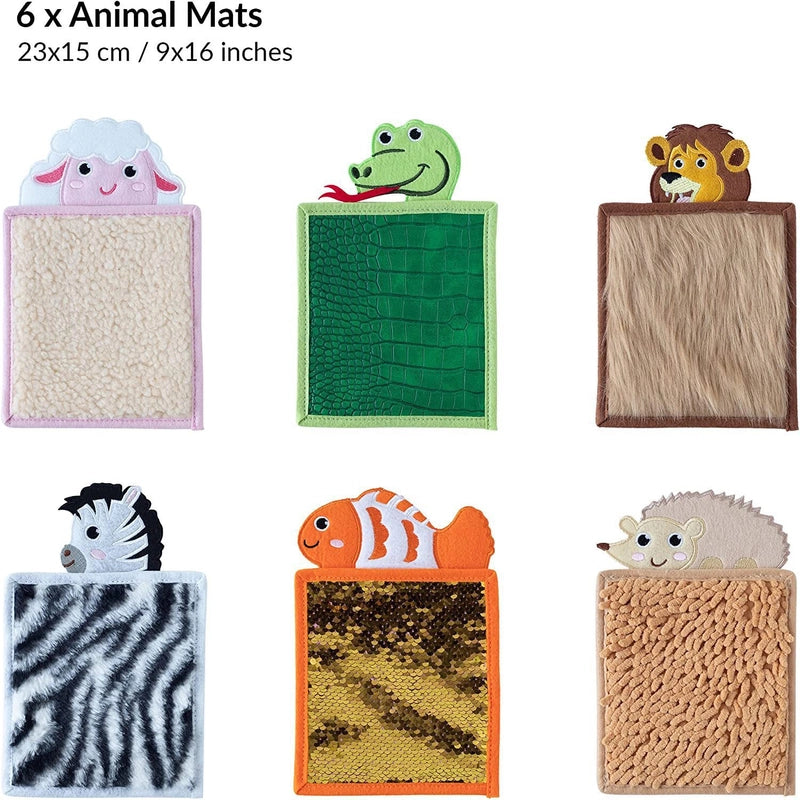 Manufacturers A Large Number Of Sensory Toys For Autism Various Texture Sensory Mat Felt Tactile Animal Sensory Mat