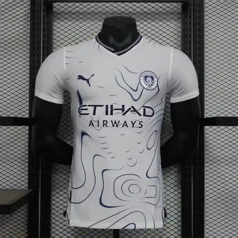 24/25 Players Manchester City White Soccer Jersey Away