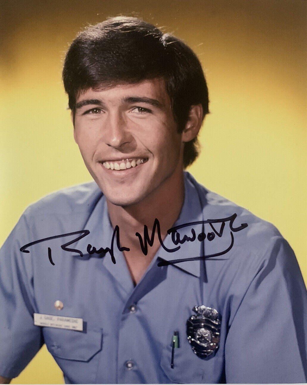 RANDOLPH MANTOOTH HAND SIGNED 8x10 Photo Poster painting EMERGENCY FIREMAN SHOW AUTOGRAPH COA