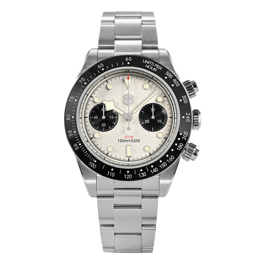 San Martin Panda BB Chronograph Retro Men Watch SN052-G-JS San Martin Watch san martin watchSan Martin Watch