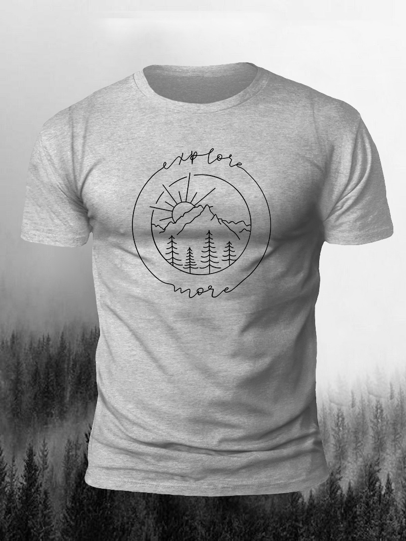 Wild Nature Print Short Sleeve T-Shirt