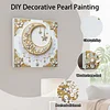 (25x25cm)DIY Pearl Painting Framed Handmade Pearl Material Art Kit Living Room Decor