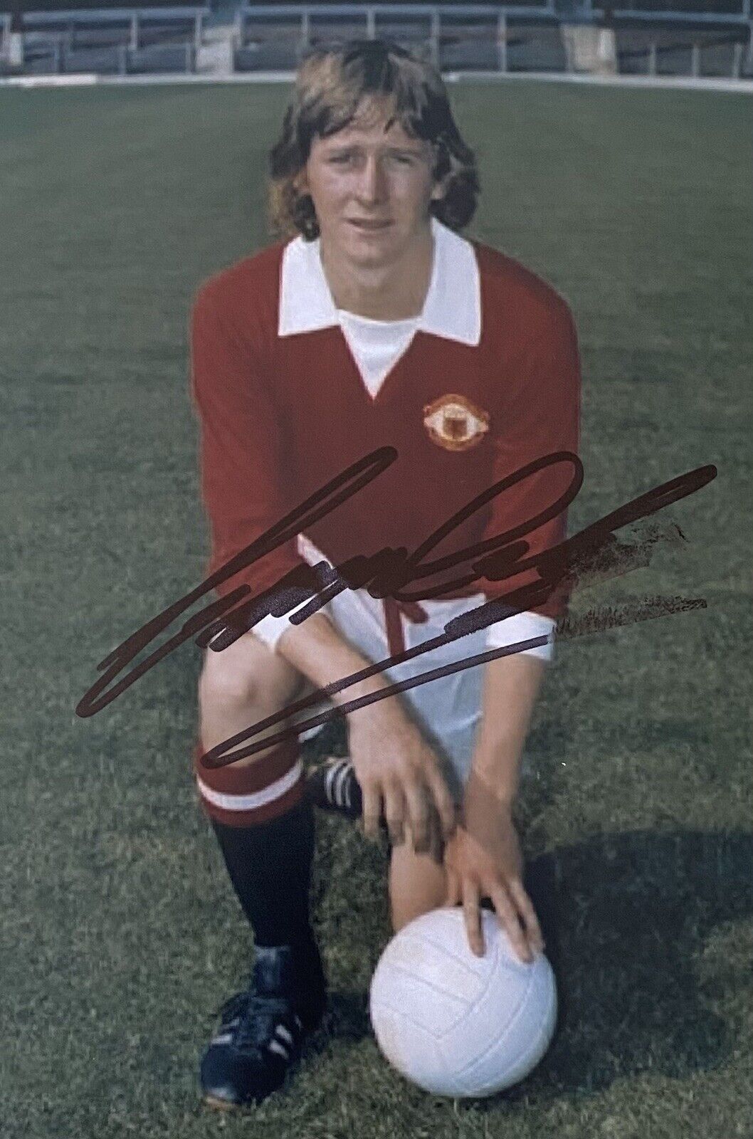 Gerry Daly Genuine Hand Signed Manchester United 6X4 Photo Poster painting 3